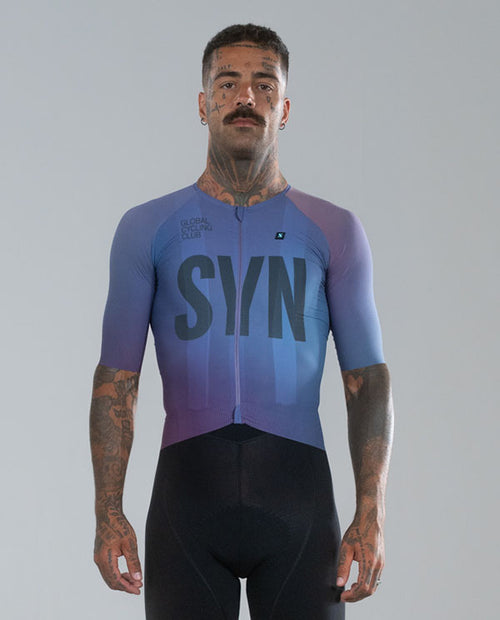 Biehler 車衣 PRO Tech Jersey Blur 男款 漸層藍