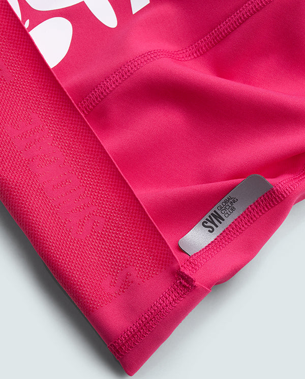 SYN 車褲 Pro Team Bib Shorts Coral Pink 女款 亮紅