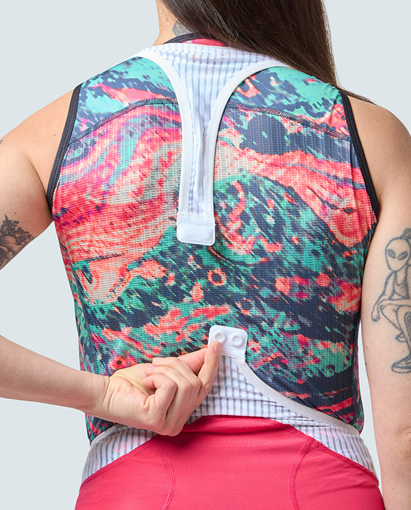 SYN 車褲 Pro Team Bib Shorts Coral Pink 女款 亮紅