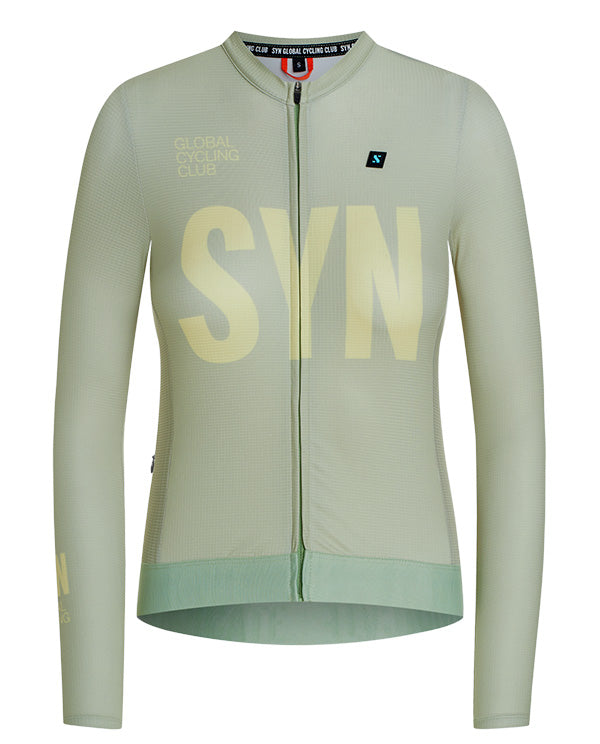 Biehler 薄長袖車衣 Pro LS Jersey Lizzard 女款 草綠