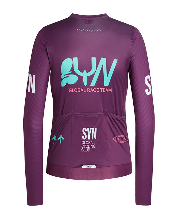 Biehler 薄長袖車衣 Pro Team LS Jersey Muffin 女款 紫
