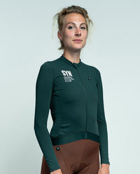 Biehler 中量長袖車衣Training Native L/S Jersey Forest 女款 森綠