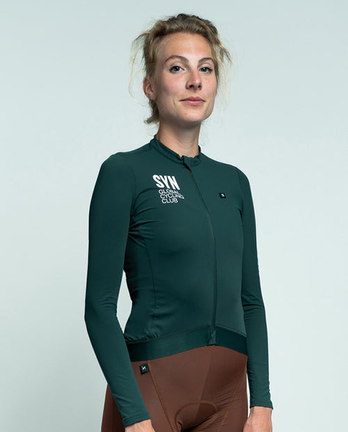 Biehler 中量長袖車衣Training Native L/S Jersey Forest 女款 森綠