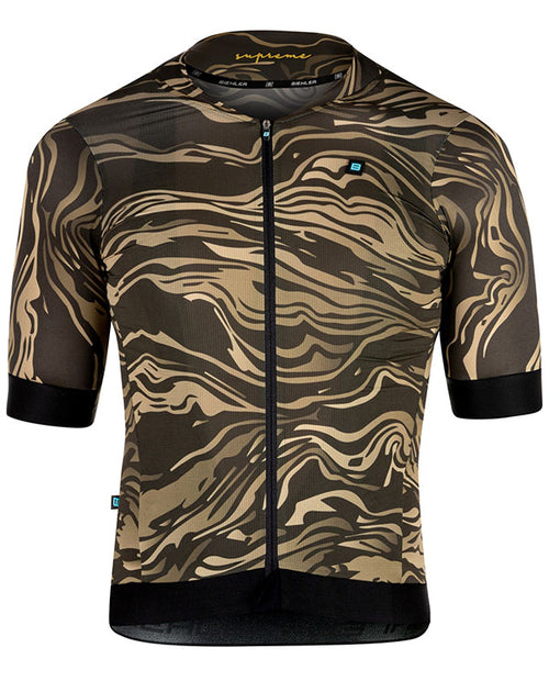 Biehler 車衣Supreme Golden Olive防曬抗菌短袖 男-橄欖金