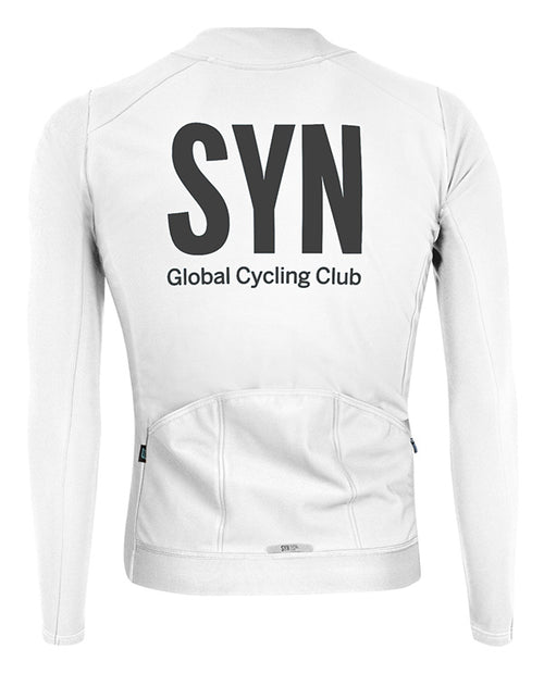 Biehler 車衣SYN Thermal Rain LS Jersey White 防雨保暖 男款 白