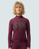 Biehler 車衣 Pro Thermal LS Jersey Rioja Reflective 保暖長袖 女款 酒紅