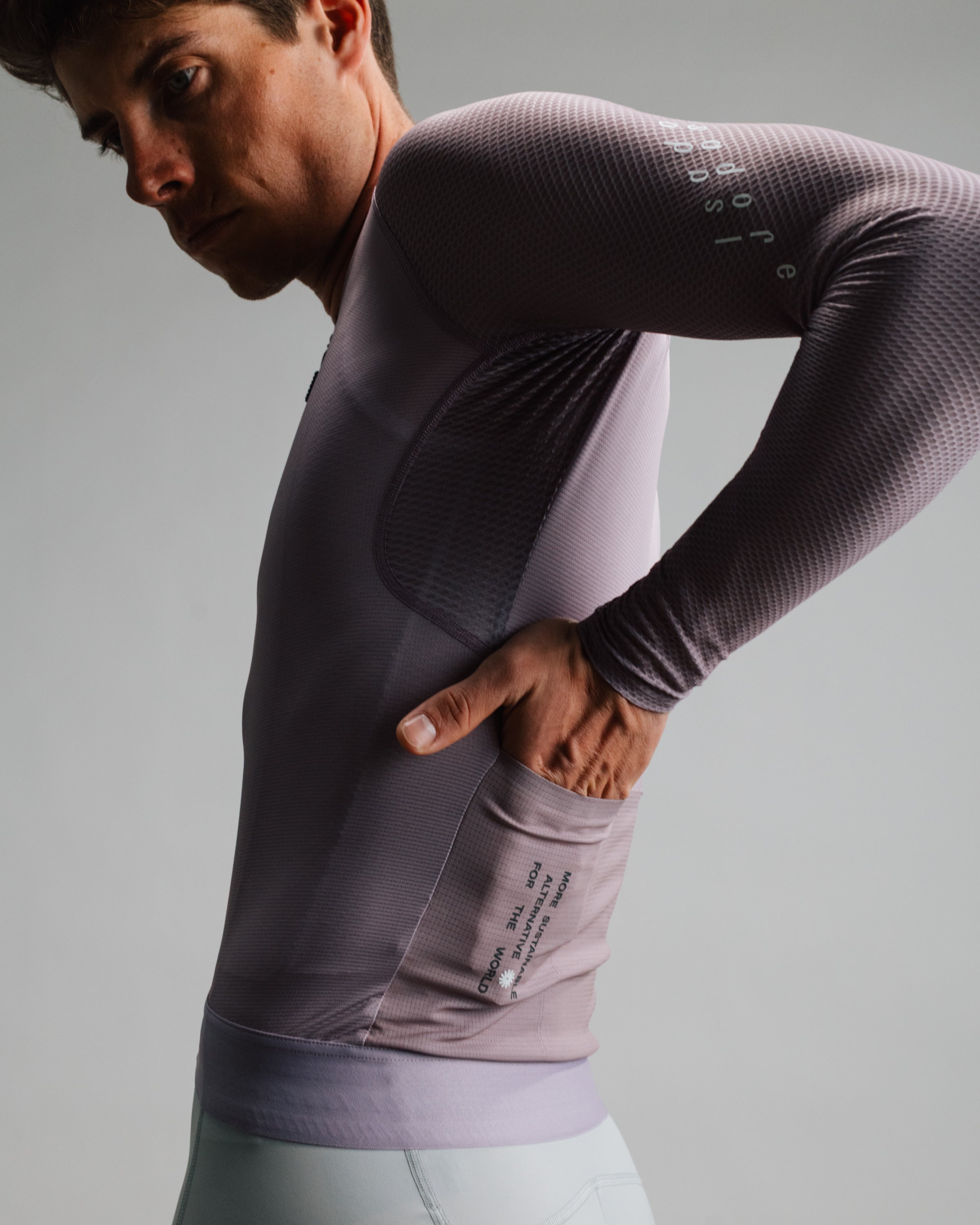 Isadore 薄長袖車衣 Alternative Ultralight Long Sleeve Jersey Lavender 男款 薰衣草紫