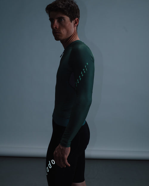 Isadore 薄長袖車衣 Alternative Ultralight Long Sleeve Jersey Laurel Wreath 男款 月桂冠綠