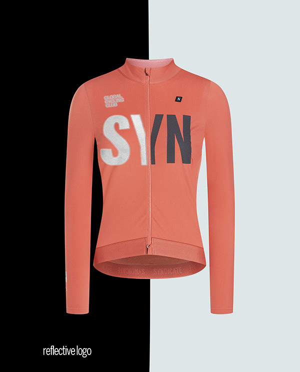 Biehler 車衣 Pro Thermal LS Jersey Terra Reflective 保暖長袖 女款 橘