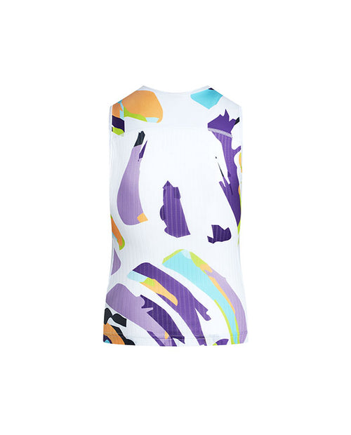 Biehler 無袖底衫 Pro Mesh Sleeveless Baselayer Brush 女款 白底彩潑