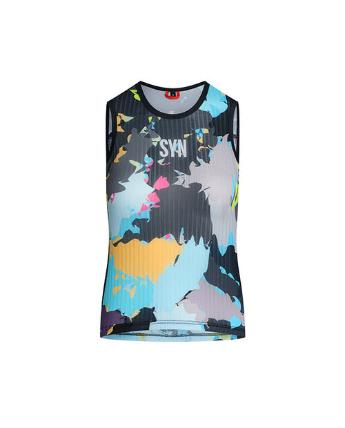 Biehler 無袖底衫 Pro Mesh Sleeveless Baselayer Splash 女款 黑底彩潑