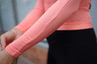 Pedla 薄長袖車衣 BOLD Element Air LS Jersey Nectarine 女款 粉橘