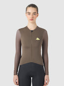 Café du Cycliste 車衣 Andrea Superlight LS Jersey Carob 長袖 女款 棕