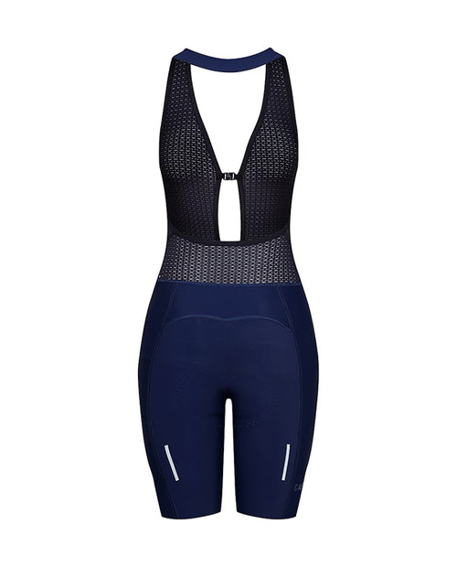 Café du Cycliste 繞頸車褲 Sophie Release Bib Shorts Navy 女-藍