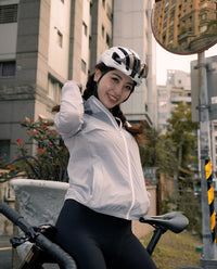 Café du Cycliste 外套ILONA Cloud Grey 防風 女款 淺灰