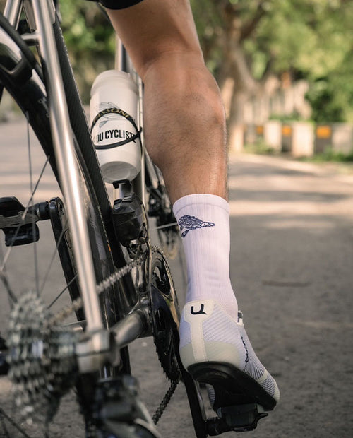Café du Cycliste 車襪 Gravel Socks Flying Fish White 飛魚 白
