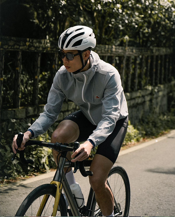 Café du Cycliste 外套ILONA Cloud Grey 防風 男款 淺灰