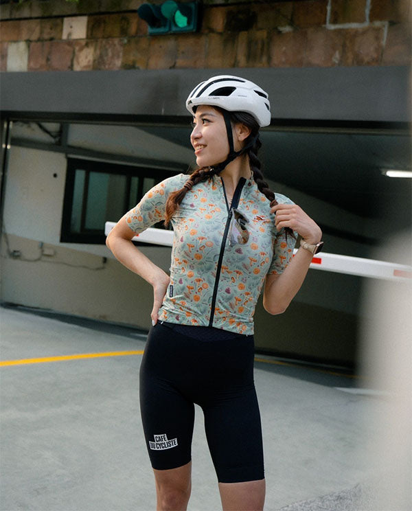 Café du Cycliste 車衣 Fleurette V2 Lightweight Jersey Chanterelle Agave 女款 草綠蕈菇