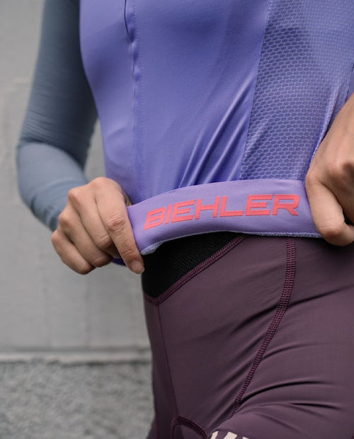 Biehler 薄長袖車衣 Statement LS Jersey Lavender Grey 女款 灰紫