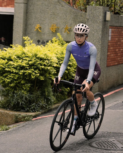 Biehler 薄長袖車衣 Statement LS Jersey Lavender Grey 女款 灰紫