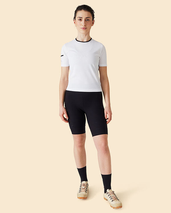 Café du Cycliste 平口無吊帶車褲 Elsa V2 Short with pad Black 女款 黑