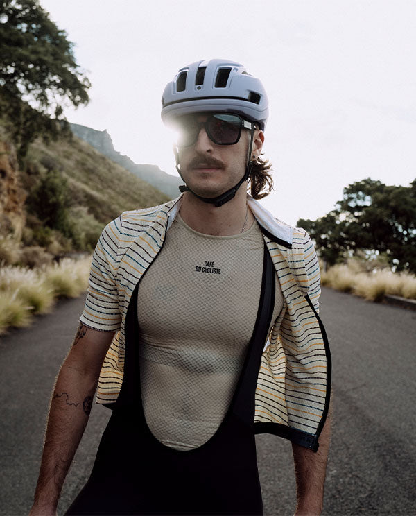 Café du Cycliste 底衫 Lillane Sleeveless Utralight Base Layer Pearl Grey 無袖 男款 珍珠白