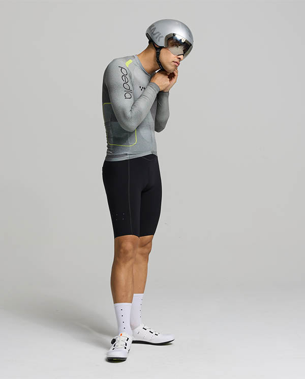Pedla 薄長袖車衣Pro Pursuit LS 2.0 Jersey Motion Graphite 男款 城市灰