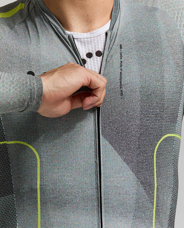 Pedla 薄長袖車衣Pro Pursuit LS 2.0 Jersey Motion Graphite 男款 城市灰