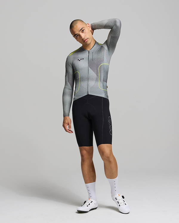 Pedla 薄長袖車衣Pro Pursuit LS 2.0 Jersey Motion Graphite 男款 城市灰