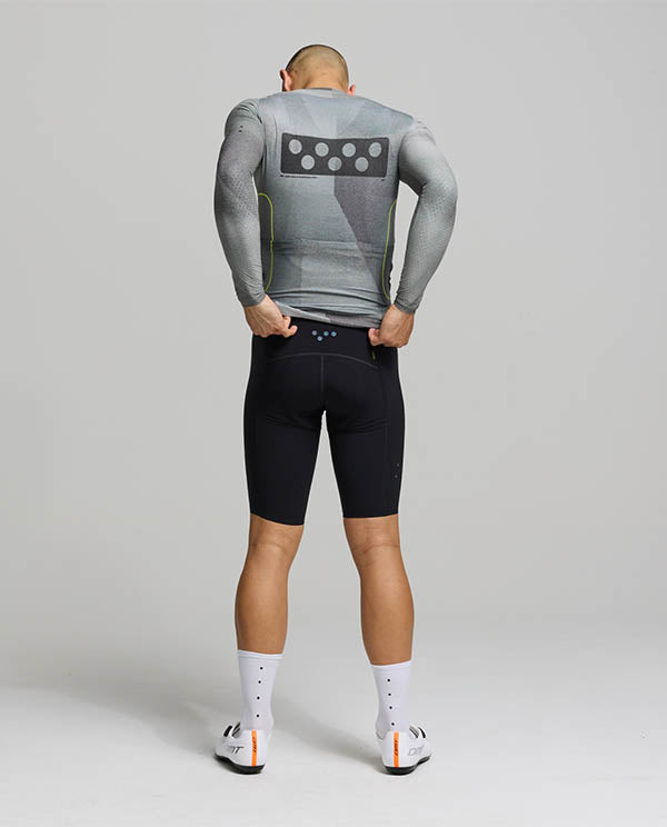 Pedla 薄長袖車衣Pro Pursuit LS 2.0 Jersey Motion Graphite 男款 城市灰