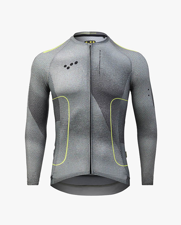 Pedla 薄長袖車衣Pro Pursuit LS 2.0 Jersey Motion Graphite 男款 城市灰
