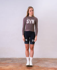 Biehler 薄刷毛長袖車衣Syndicate Training LS Jersey Illusion 女款 紫灰