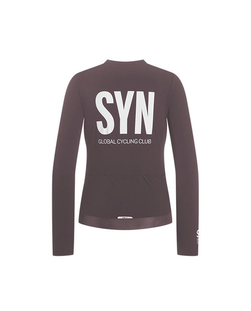 Biehler 薄刷毛長袖車衣Syndicate Training LS Jersey Illusion 女款 紫灰