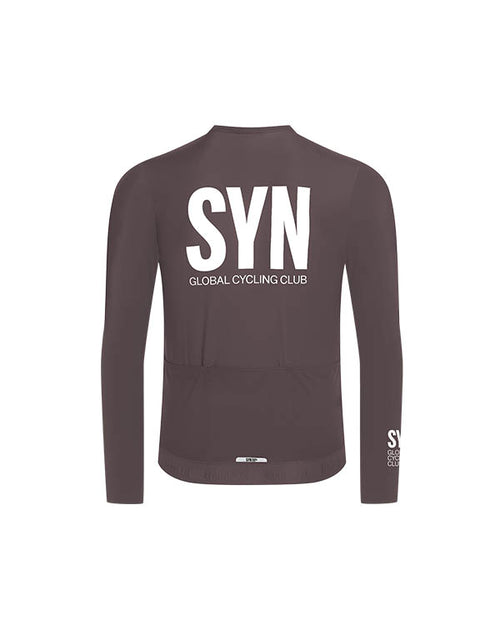 Biehler 薄刷毛長袖車衣Syndicate Training LS Jersey Illusion 男款 紫灰