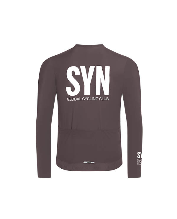 Biehler 薄刷毛長袖車衣Syndicate Training LS Jersey Illusion 男款 紫灰