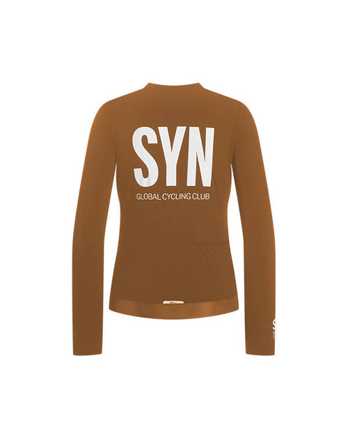 Biehler 薄刷毛長袖車衣Syndicate Training LS Jersey Umber 女款 棕