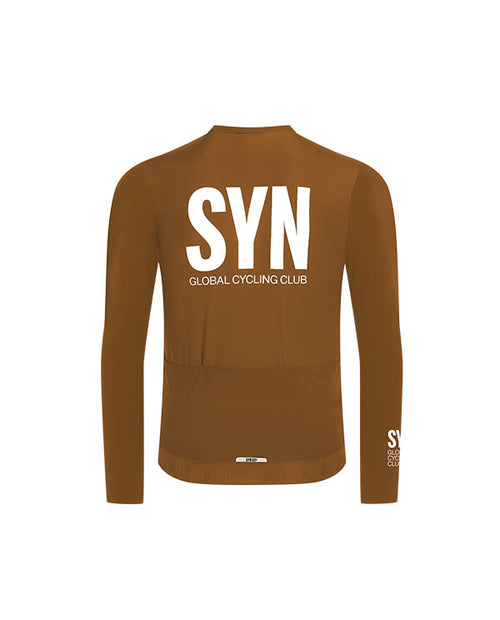 Biehler 薄刷毛長袖車衣Syndicate Training LS Jersey Umber 男款 棕