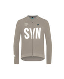 Biehler 薄刷毛長袖車衣Syndicate Training LS Jersey Ivory 男款 象牙白灰