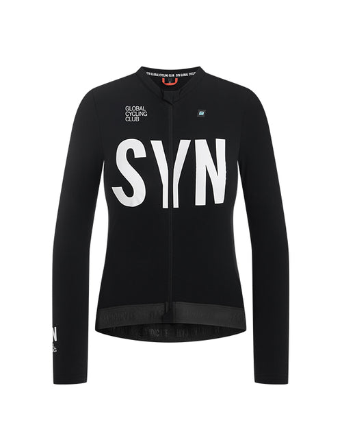 Biehler 薄刷毛長袖車衣Syndicate Training LS Jersey Black 女款 黑 (2025)