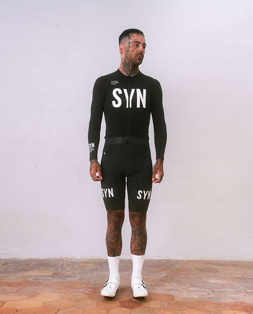 Biehler 薄刷毛長袖車衣Syndicate Training LS Jersey Black 男款 黑 (2025)