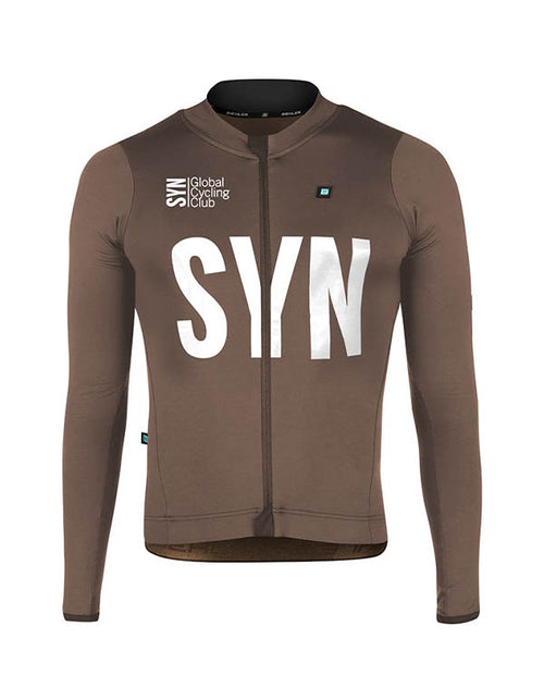 Biehler 中量長袖車衣Syndicate Training LS Jersey Pimento 男款 咖啡