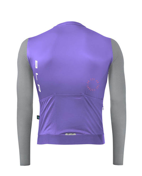 Biehler 薄長袖車衣Statement LS Jersey Lavender Grey 男款 灰紫