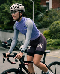 Biehler 薄長袖車衣 Statement LS Jersey Lavender Grey 女款 灰紫
