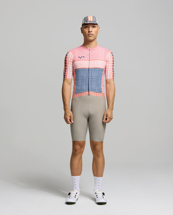 Pedla 車衣HoundsKNIT Training Jersey Pastel Pink 男款 粉格紋
