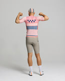 Pedla 車衣HoundsKNIT Training Jersey Pastel Pink 男款 粉格紋