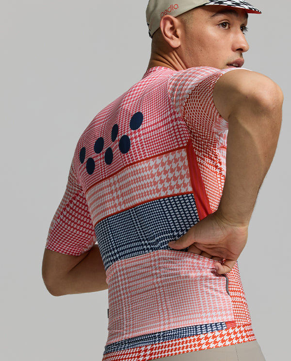 Pedla 車衣HoundsKNIT Training Jersey Pastel Pink 男款 粉格紋