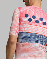 Pedla 車衣HoundsKNIT Training Jersey Pastel Pink 男款 粉格紋