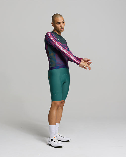 Pedla 車衣HoundsKNIT Training Jersey Dusty Purple 薄長袖 男款 紫