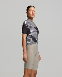 Pedla 車衣HoundsKNIT Training Jersey Black Offset 女款 黑白大千鳥格