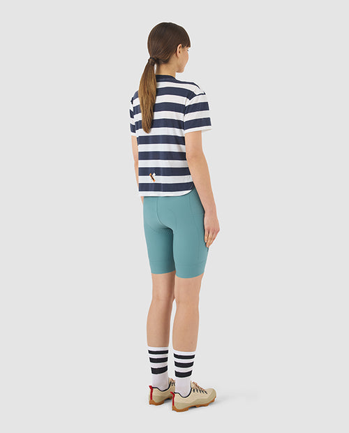 Café du Cycliste 車衣Sandrine Jersey Mariniere 女款 海軍藍白條紋